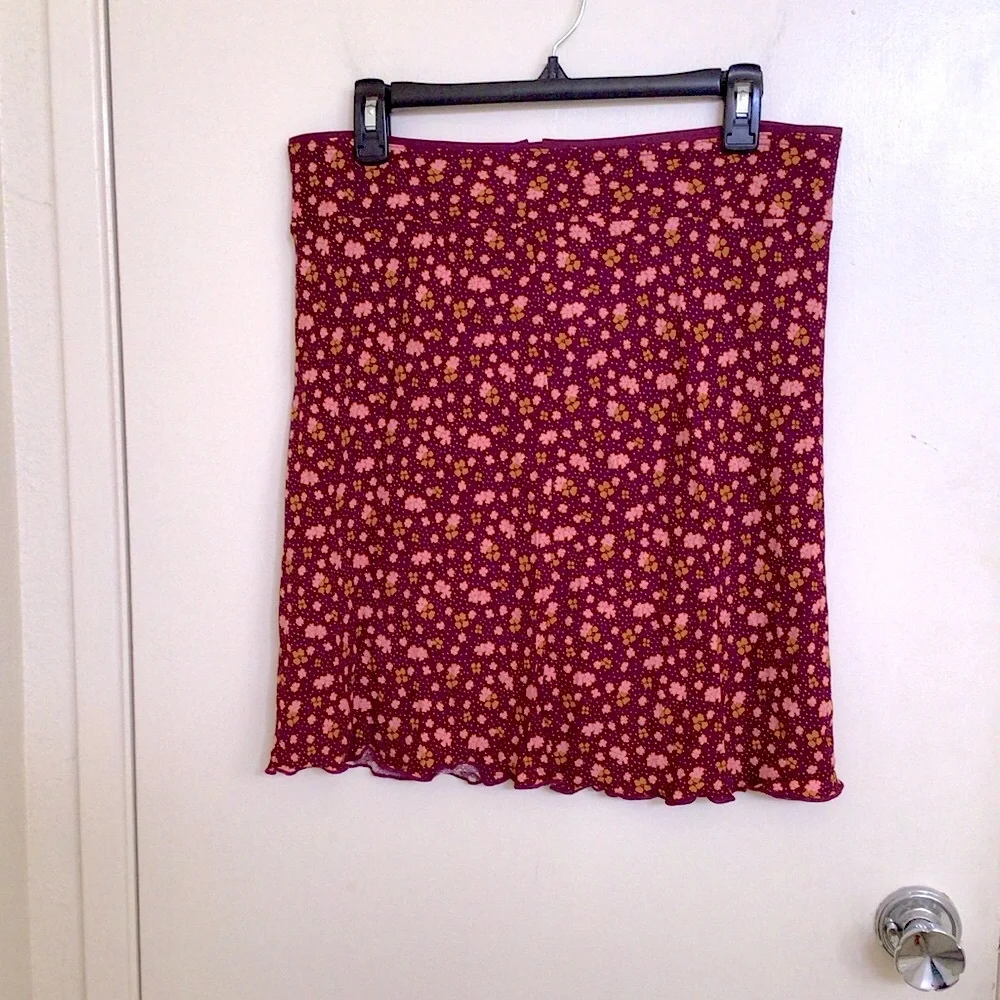 Free People IRL Floral Skirt NWOT - Picture 6 of 8